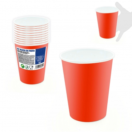 Pack de vasos desechables para fiestas