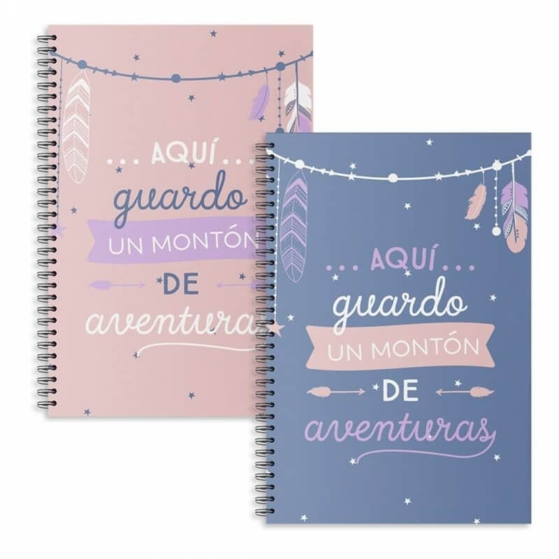 Libreta con frases