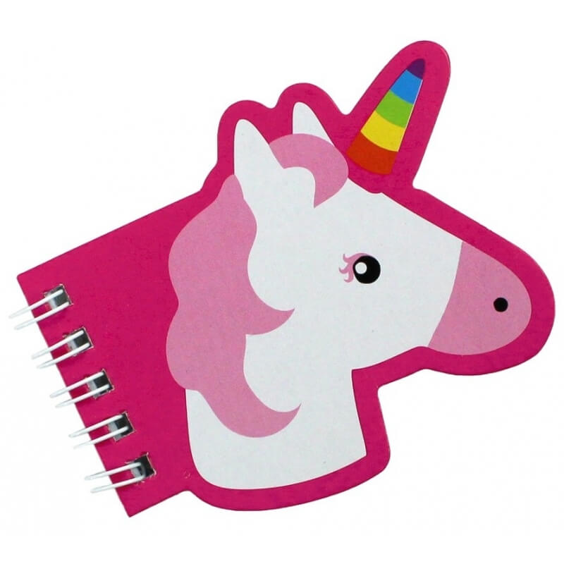 Libreta decorada de unicornio