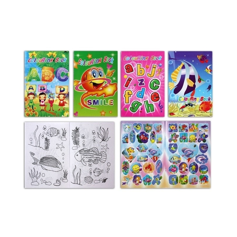 Libro Para Colorear Con Pegatinas Libro Para Colorear Con Pegatinas