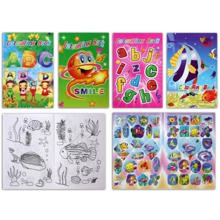 Libro Para Colorear Con Pegatinas