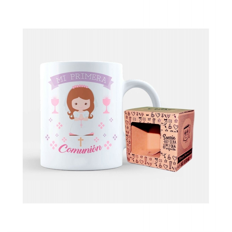 Taza comunión niña