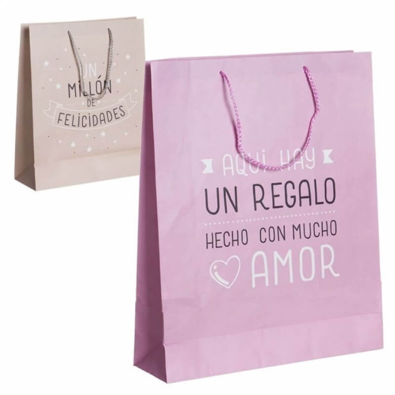 Bolsas de regalo con frases xl