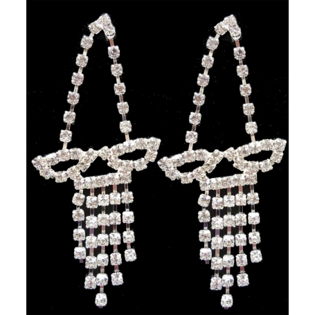 Pendientes De Novia Lluvia Blanca