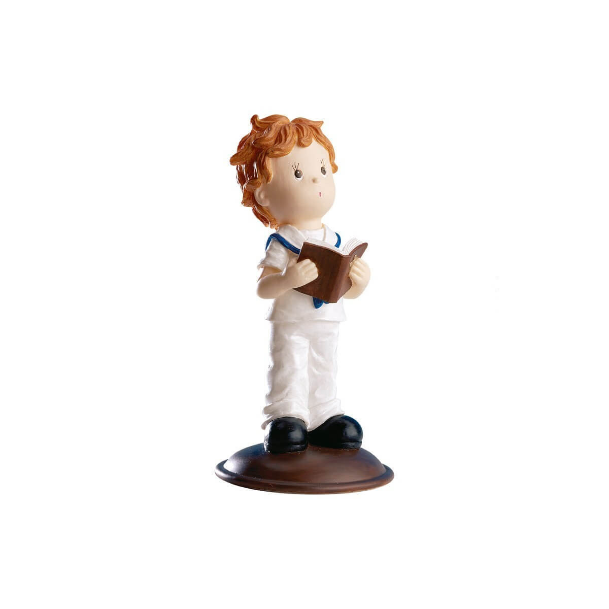 Figura niño comunion biblia barata