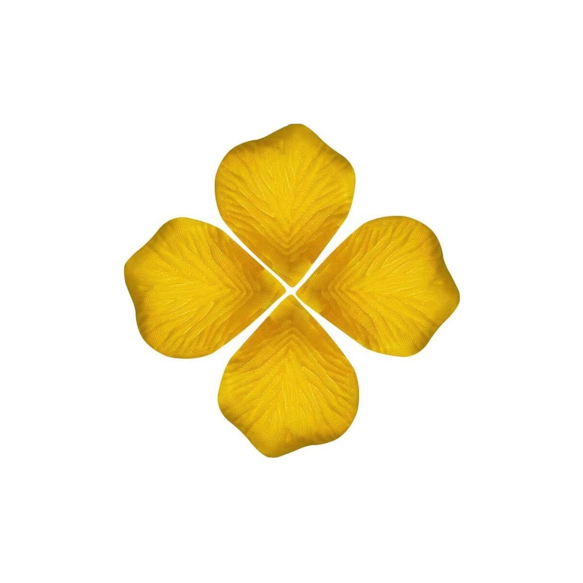 Bolsitas de pétalos amarillos para decorar