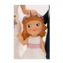 Figura Novios Con Niña Para Tarta De Boda