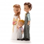 Figuras Novios Con Niño Para Tarta De Boda