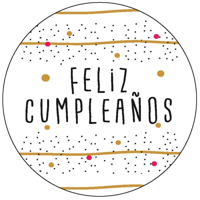 Etiqueta de cumpleaños Etiqueta de cumpleaños