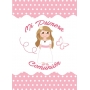 Adhesivo para Primera Comunión Diseño dulce y encantador