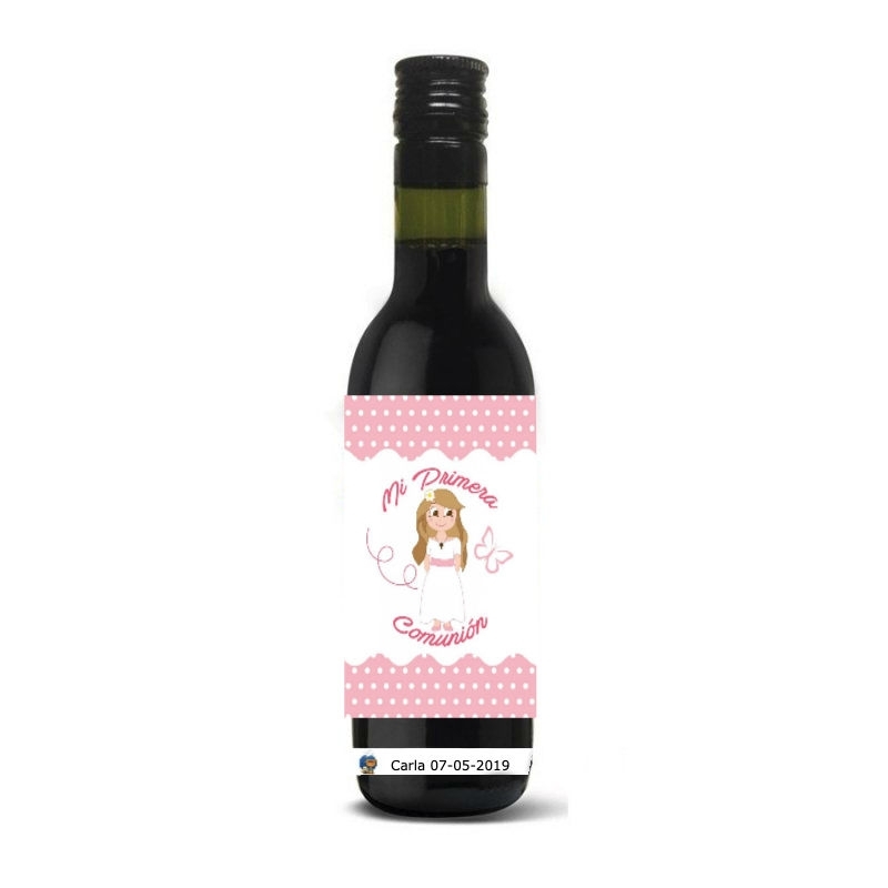 Botella Vino Detalles Comunión Botella Vino Detalles Comunión