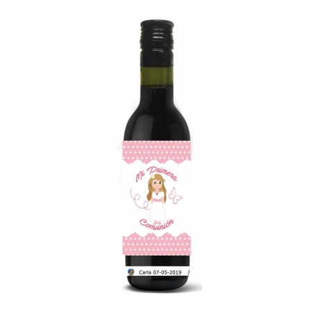 Botella Vino Detalles Comunión