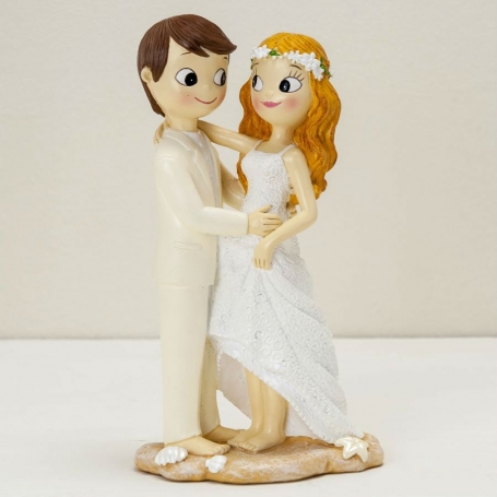 Figura Novios Playa Para Tarta De Boda Originales