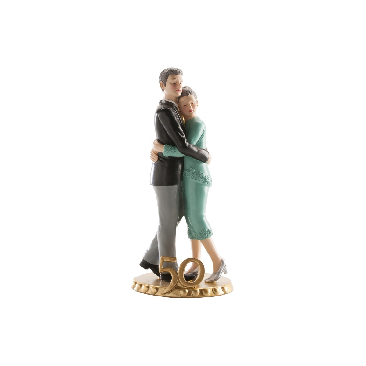 Figura tarta novios bodas oro