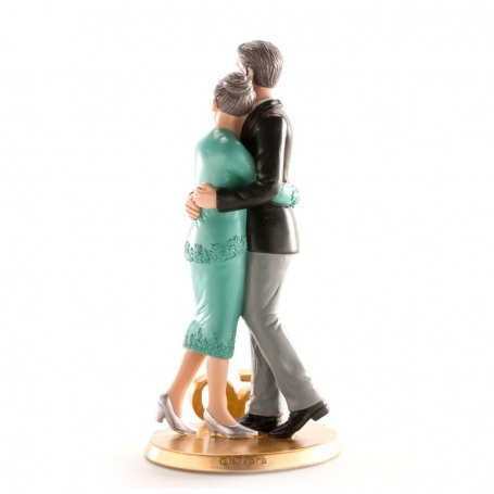 Figura tarta novios bodas oro
