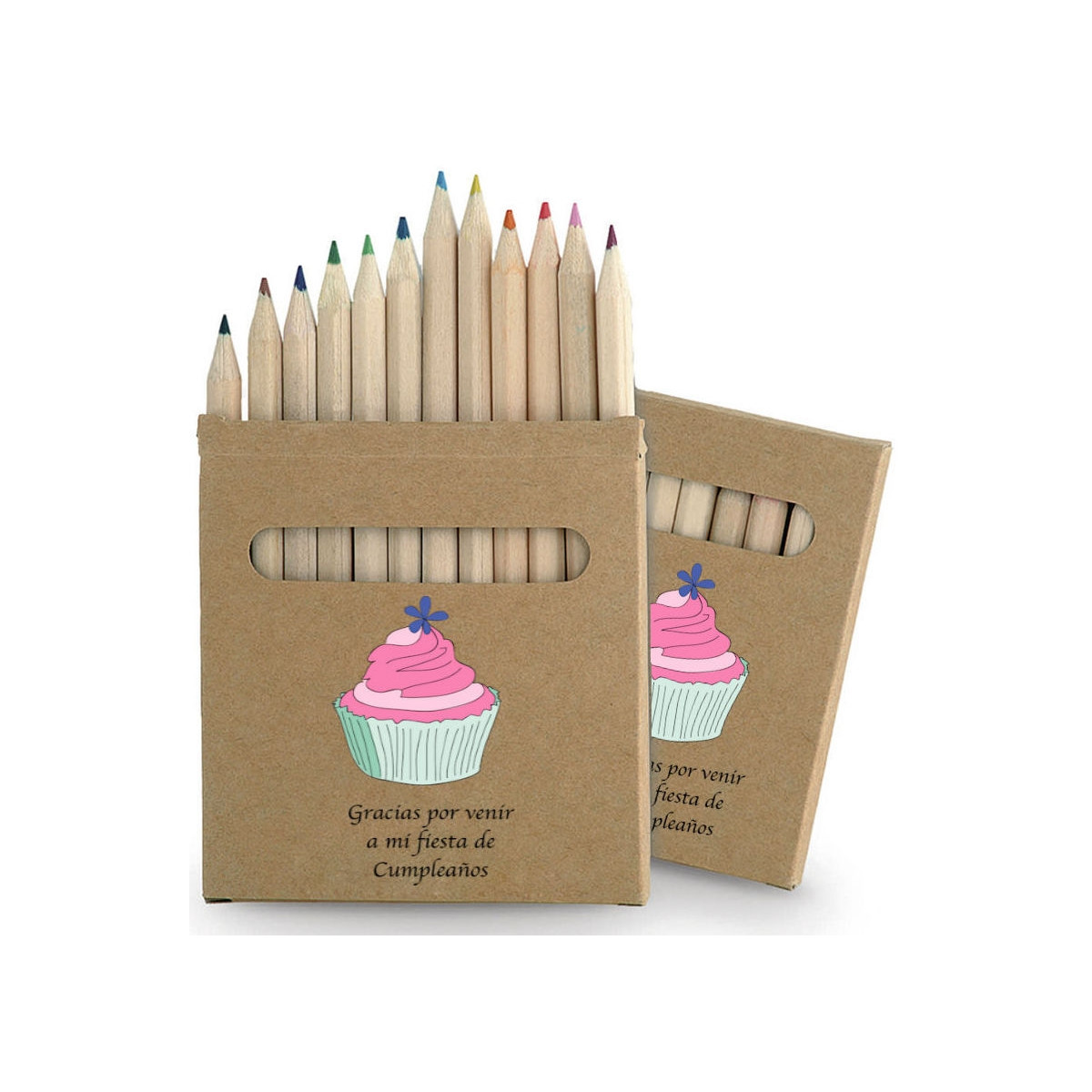 Lápices de colores para cumpleaños