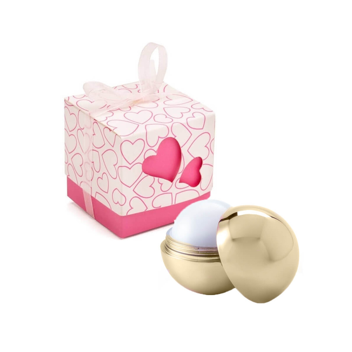 Regalo brillo labial esfera en caja