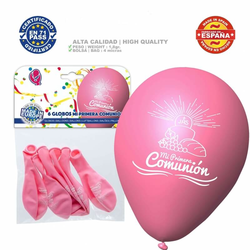 Pack globos decoración comunión Pack globos decoración comunión