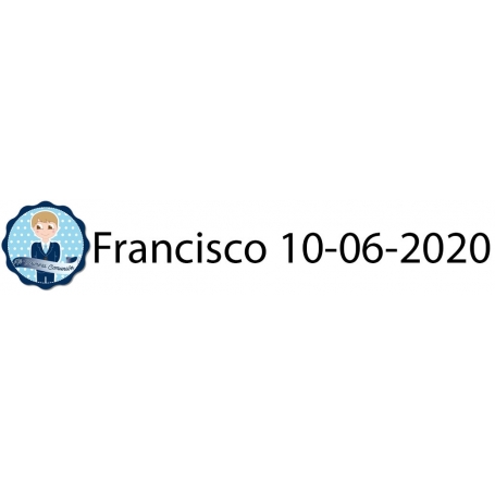Adhesivo Comunión Niño
