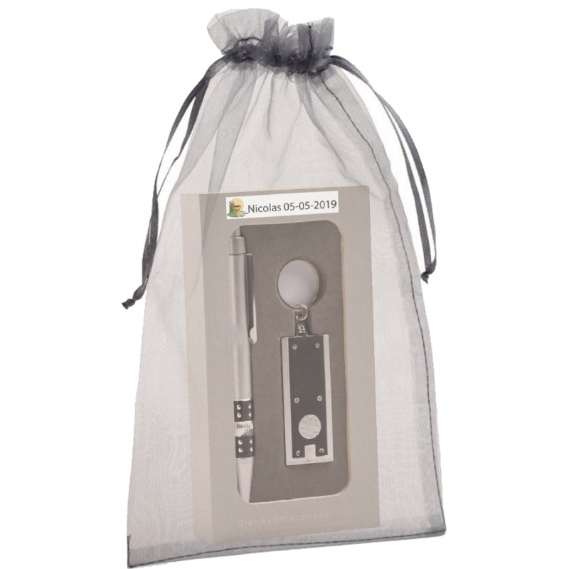 Set Bolígrafo Y Llavero Linterna Comunión Detalles Personalizados Set Bolígrafo Y Llavero Linterna Comunión Detalles Personalizados
