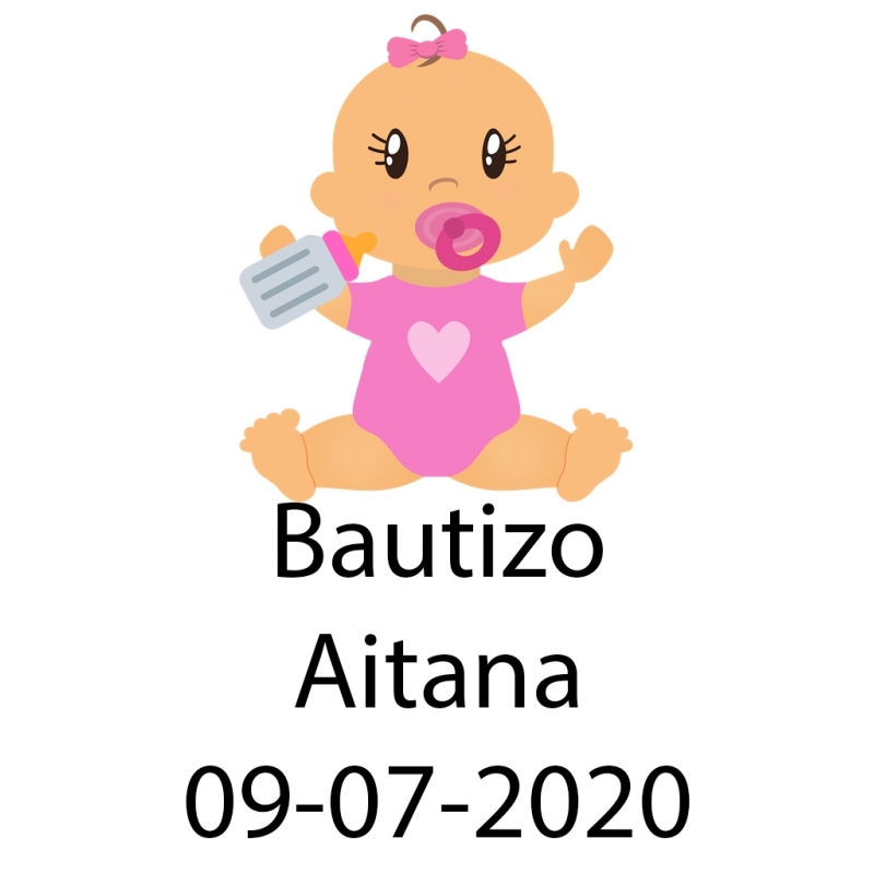 Adhesivo bautizo