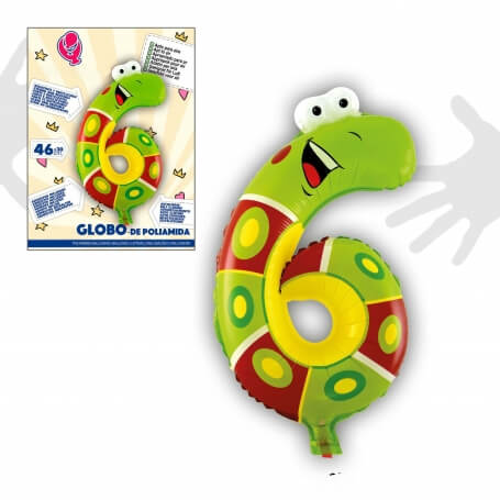 Globos de numero de animales