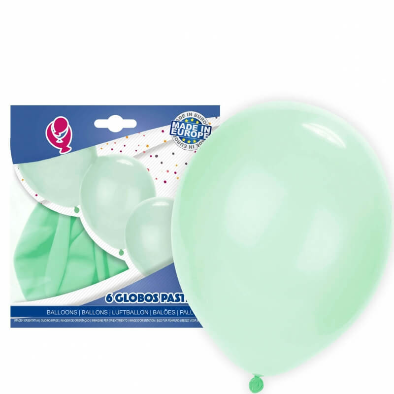 Pack globos verde pastel