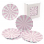 Pack plato desechable rosa