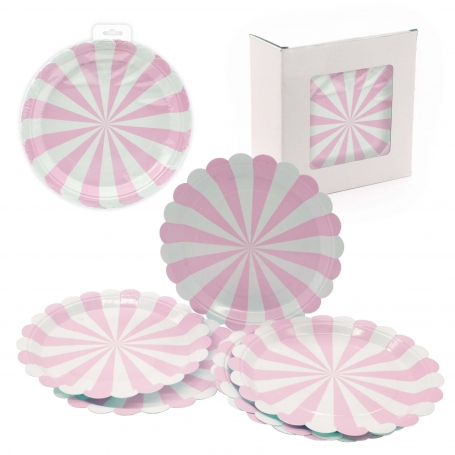 Pack Plato Desechable Rosa