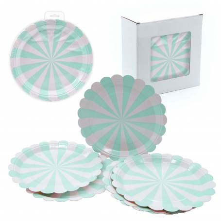 Pack Platos Desechables Verde