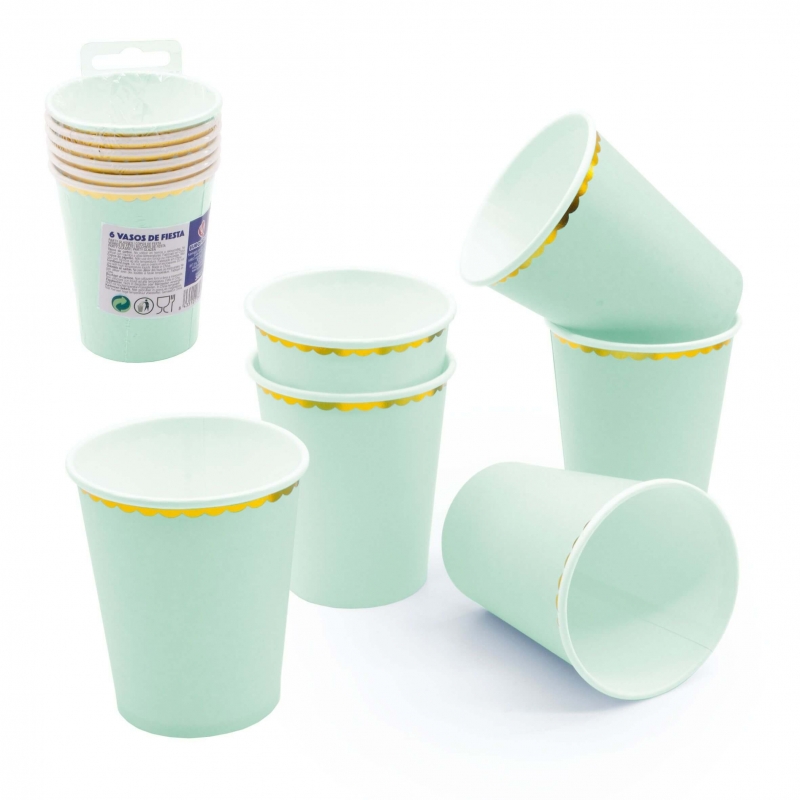 Pack vasos color verde