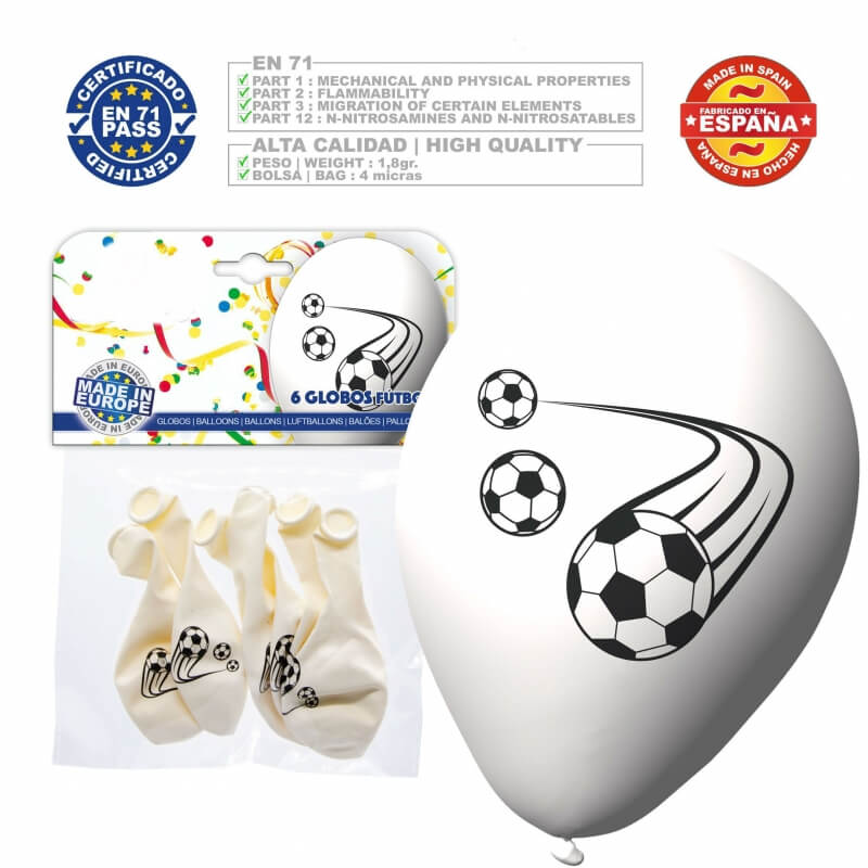 Pack globos fútbol