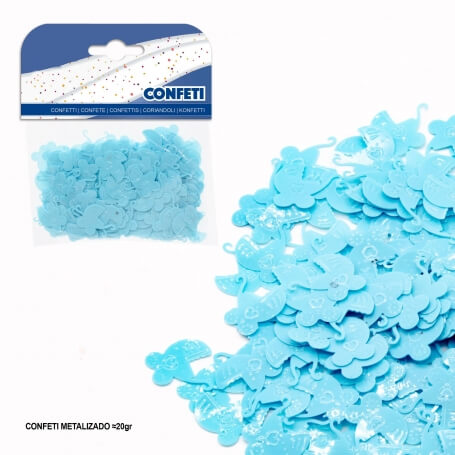 Pack Confeti Carrito Azul