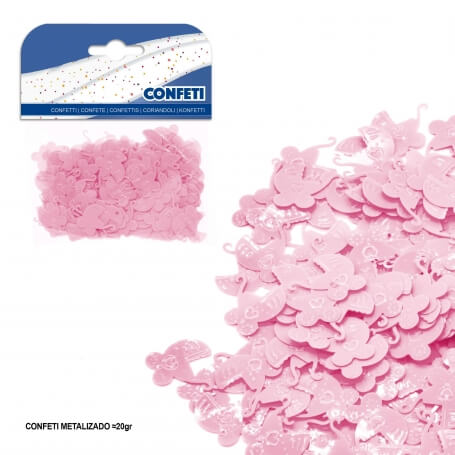Confeti Carrito Rosa