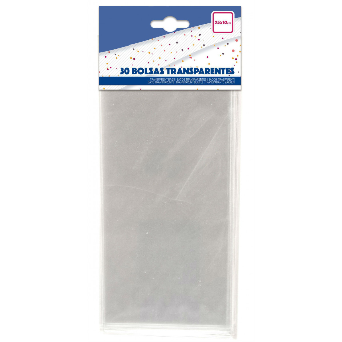 Bolsas Transparentes 25x10cm Pack de 30 unidades