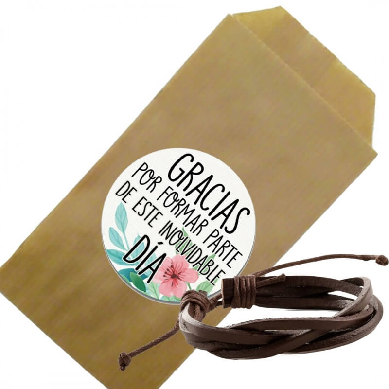 Pulsera Hombre En Sobre Kraft Con Dedicatoria Pulsera Hombre En Sobre Kraft Con Dedicatoria