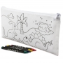 Estuche Para Colorear Y Bolsita De Chuches En Bolsa Personalizada Con Adhesivo Infantil
