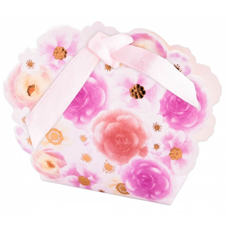 Caja estampado flores