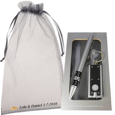Llavero Y Linterna Detalles De Boda Personalizados