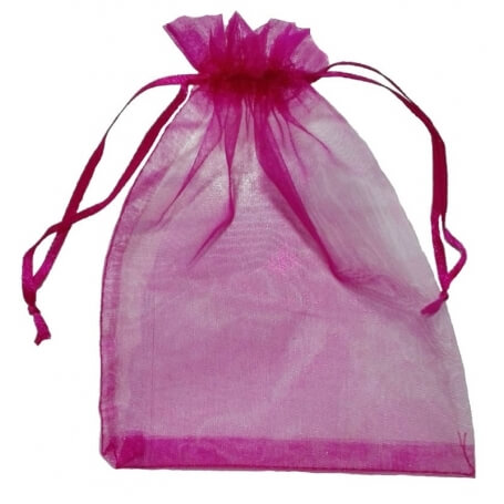 Bolsa De Organza Morada 13 X 17