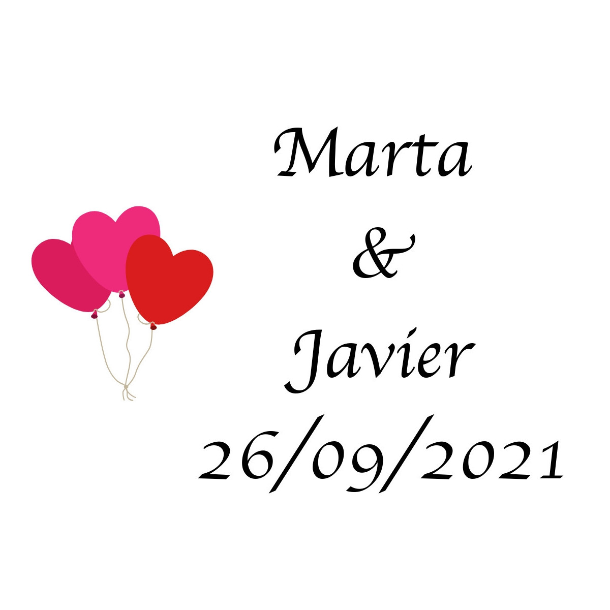 Pegatina corazones