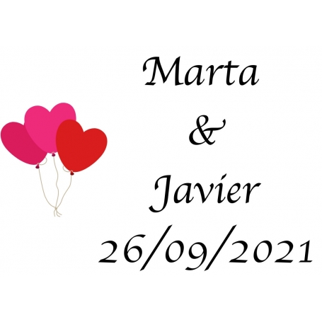 Pegatina Corazones