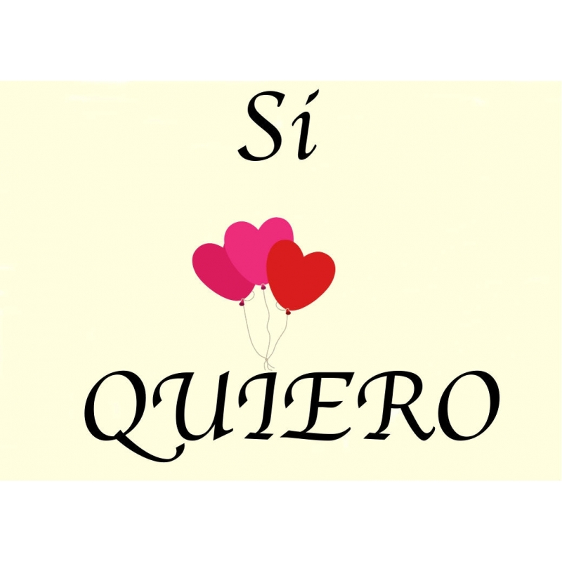 Adhesivo sí quiero Adhesivo sí quiero
