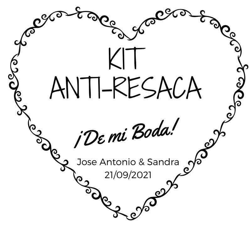 Pegatina personalizada boda