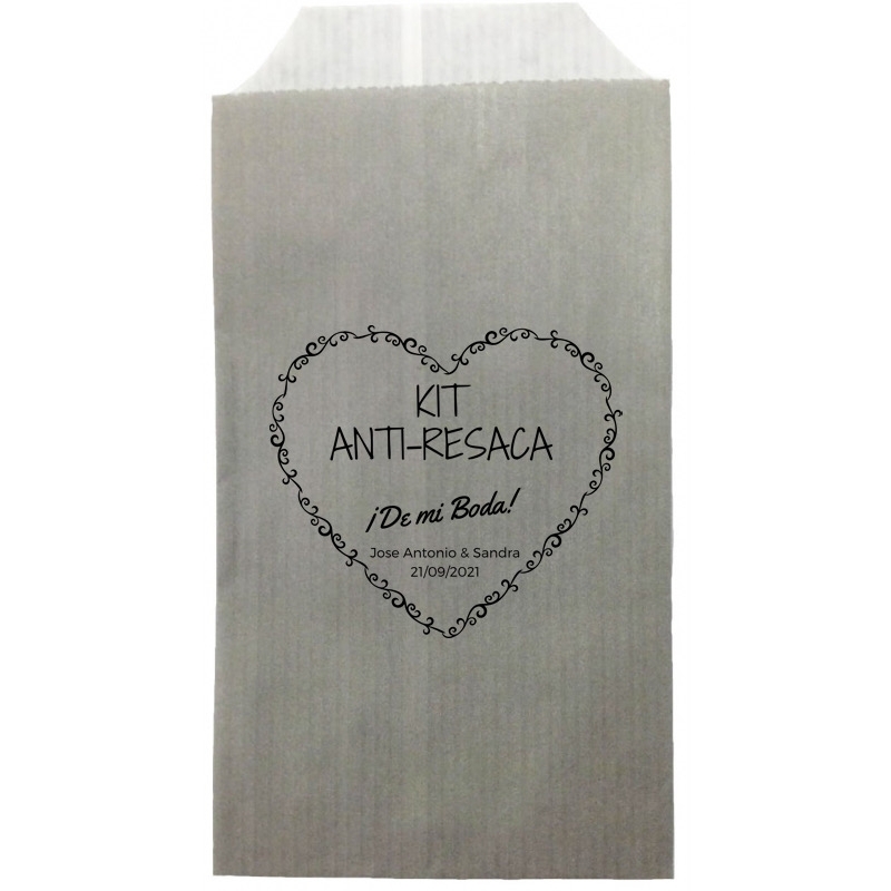 Kit anti resaca de bodas detalles personalizados