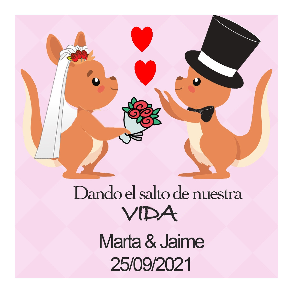 Adhesivo detalles boda