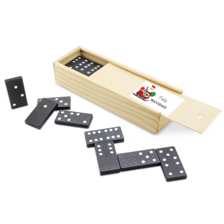 Domino Con Adhesivo Feliz Navidad