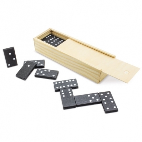 Domino con adhesivo feliz navidad