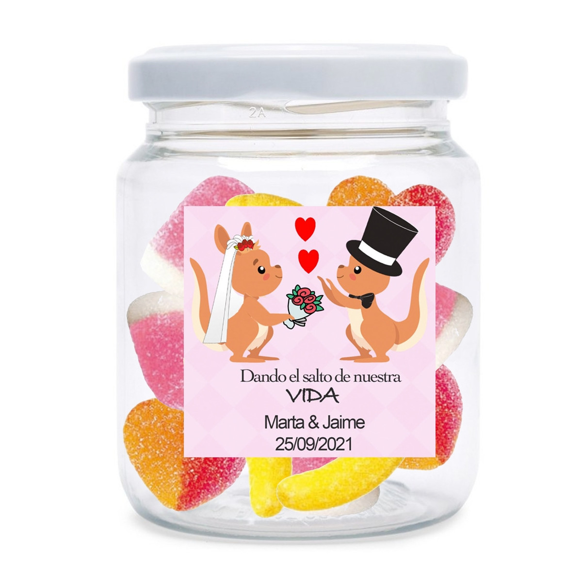 Golosinas para bodas personalizadas
