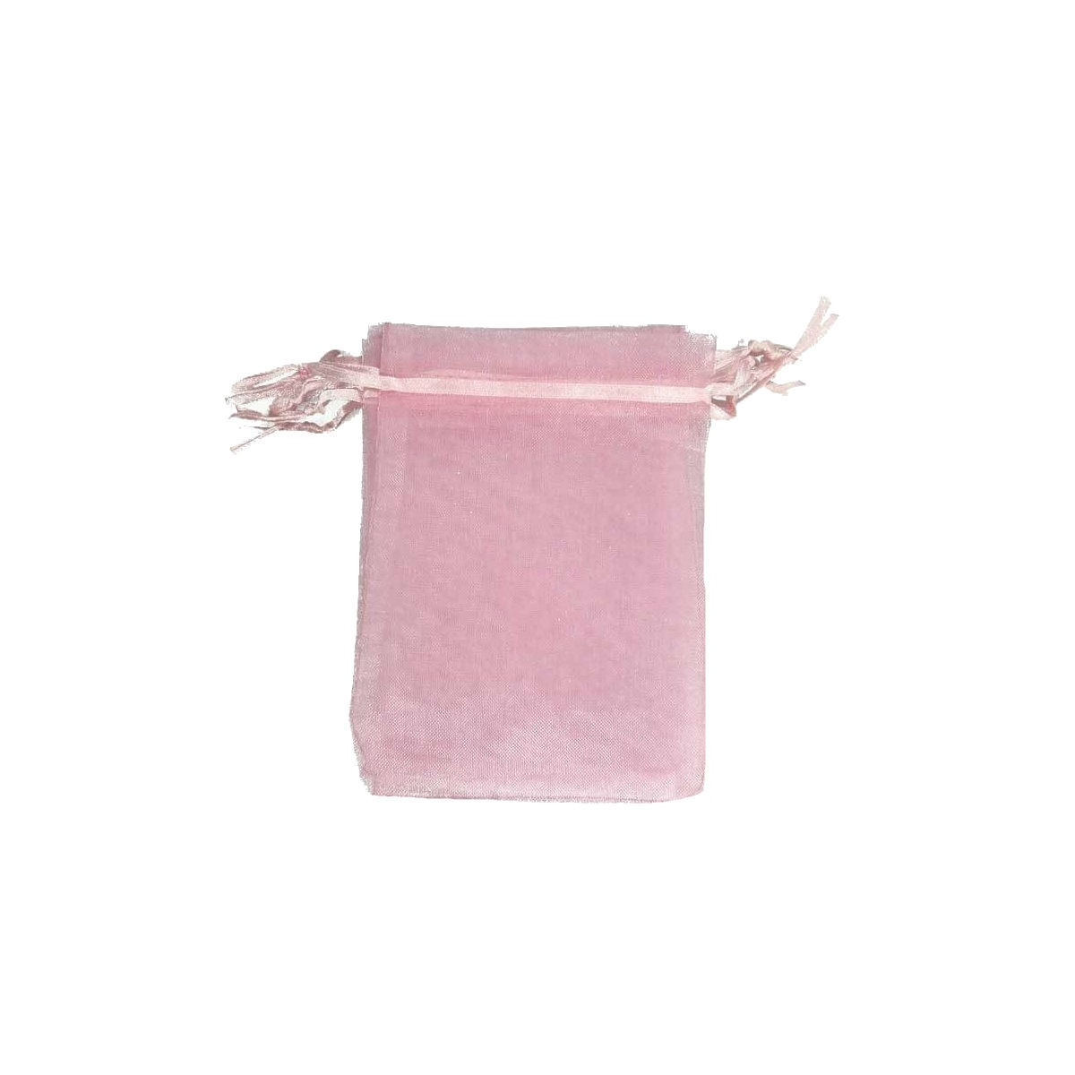 Bolsa de organza rosa 9x15cm